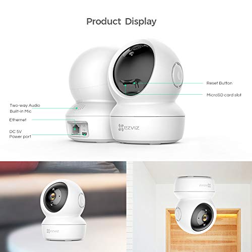41MpDHl8UQL Ezviz C6n Wifi Indoor Home Security Pan & Tilt Camera With 2 Way Talk