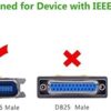 Ugreen Usb To Parallel Port Ieee1284 Cn36 Printer Cable 10ft-30228