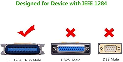Ugreen Usb To Parallel Port Ieee1284 Cn36 Printer Cable 10ft-30228