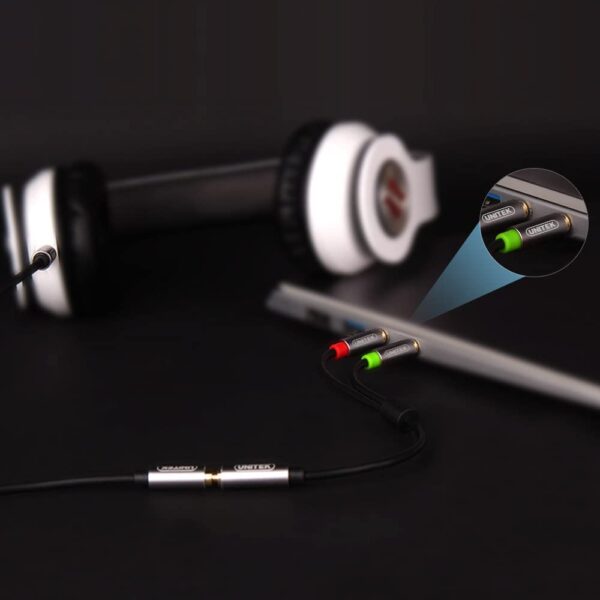 Unitek Y-c957abk 3.5mm Aux Audio Cable - Female To 2xmale