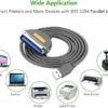 Ugreen Usb To Parallel Port Ieee1284 Cn36 Printer Cable 10ft-30228