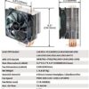 Gamemax Gamma 500 Red Air Cooler For Intel Lga775 To Lga 1200 And Amd