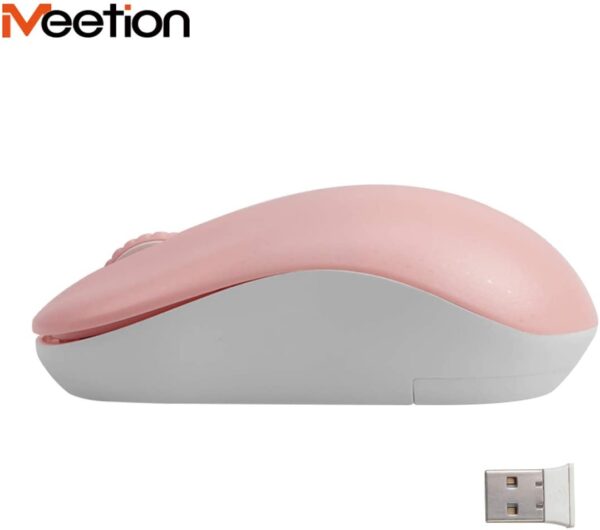 51jN1gwuVSL._AC_SL1200_ Meetion R545 Wireless Mouse In pink Color With 1yr Warranty