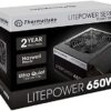 Thermaltake Litepower/650w/non Modular Non 80plus