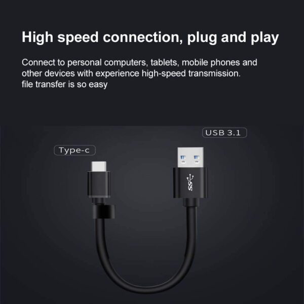 Hikvision Portable Ssd T200n 128gb With Type C Interface