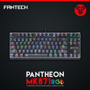 Fantech Mk857 Gaming 60% Keyboard (black)/(red Switch)- 1yr Wrnty