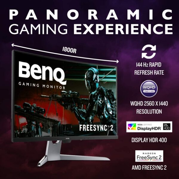 6138EPbDJxL._AC_SL1000_ Benq Ex3203r Curved Gaming Monitor 31.5 Inch,144hz, 2k Qhd, Hdr Type C