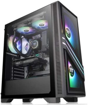 613feSK9jYL._AC_SL1000_ Thermaltake Versa T35 Tempered Glass Rgb Mid-tower Chassis Ca-1r7-00m1