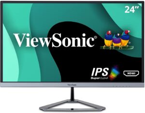 Viewsonic Gaming Monitor 24" Ips 75hz Frameless Bezel Stylish Stand