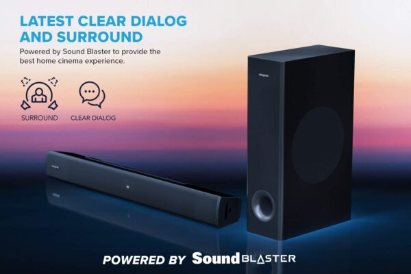 617Gn+0ZRDL._SL1500_ Creative Stage V2 Soundbar And Woofer 160watt 2.1 Speaker 1yr Wrty