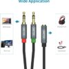 Unitek Y-c957abk 3.5mm Aux Audio Cable - Female To 2xmale