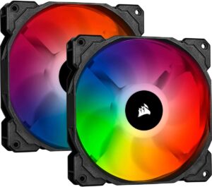 Corsair Co-9050096-ww Icue Sp140mm Rgb Pro Case Fan Dual Kit Node Cor