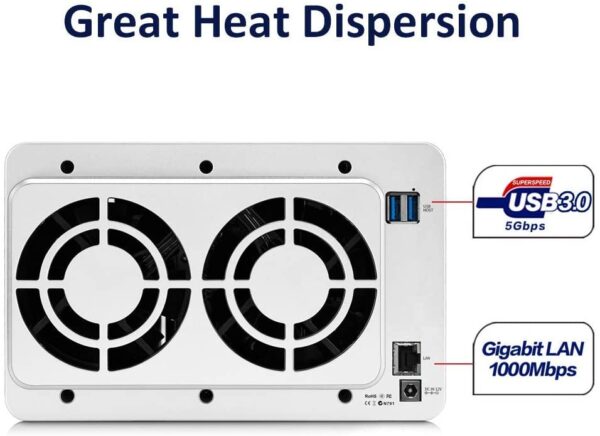 61Et++CvttL._AC_SL1000_ Terramaster F4-210 4-bay Nas Device Gigabit Lan,16tb Hdd Supports