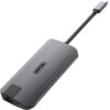 Unitek Y-dk09016 5-in-1 Usb-c Ethernet Hub With Dual Monitor & 60w Pd