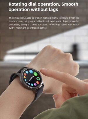 61Tf5LFxRJL._SL1358_ Mibro Air Round Smart Watch 25days Standby Battery Life -1yr Wrnty.