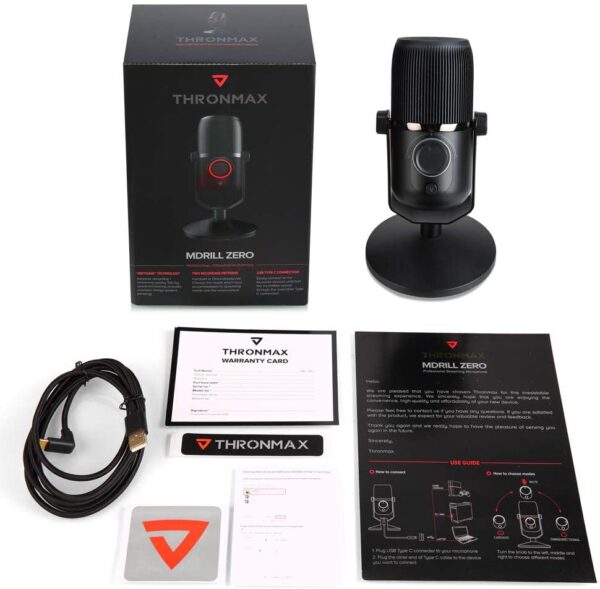 Thronmax Mdrill Zero Jet Black 48khz M4 Microphone/mike