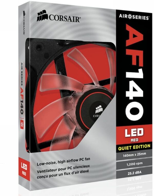 61Xcw-1IHLL._AC_SL1000_ Corsair Co-9050086-ww Air Series Af140 Led Red 140mm Case Fan