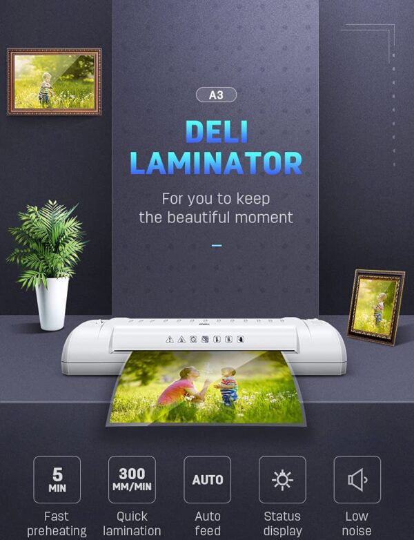 61px49DXqwS._SL1030_ Deli Laminator/lamination Machine E3894-eu Compact To It In Desk