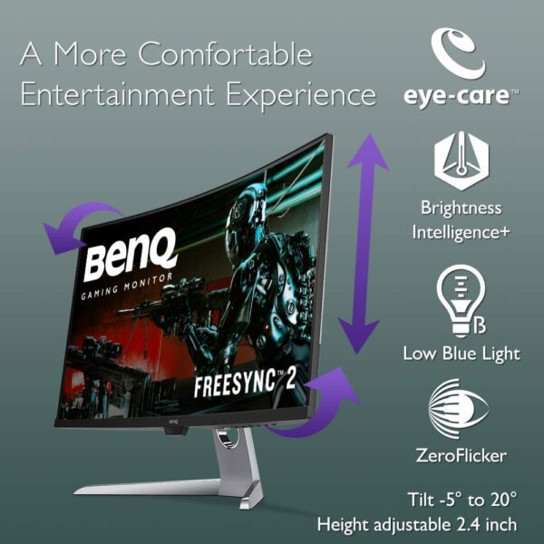 61svDGYcazL._AC_SL1000_ Benq Ex3203r Curved Gaming Monitor 31.5 Inch,144hz, 2k Qhd, Hdr Type C