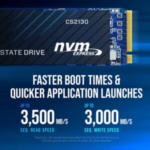 Pny Cs2130 M.2 Nvme 1tb Ssd, 3,500 Mb/s And Write Of Up To 1800 Mb/s