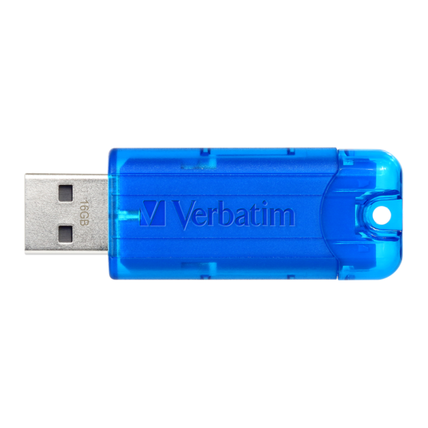 66407_blue_aus_a_02 Verbatim 66407 Store N Go Pinstripe Usb 3.0 Drive 32gb - Blue
