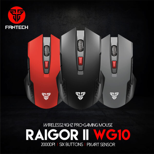 Fantech Raigor Ii Wg10 Gaming Wireless Mouse With 1yr Warranty