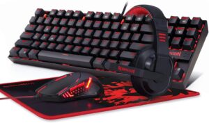 Redragon K552-bb Pc Gamer Value Set 4ain1 Combo Mechanical Keyboard