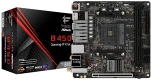 Asrock Mini-itx Motherboard (b450 Gaming-itx/ac) With Wi-fi 1yr Warnt.