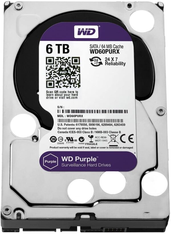71IoMjEnmyL._AC_SL1500_ Wd Purple 6tb Cctv Hard Disk Drive - 5400 Rpm Sata 6gb/s 64mb Genuine