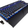 Corsair K63 Wireless Mechanical Gaming Keyboard, Backlit Blue Led