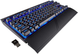 71O3ro+461L._AC_SL1500_ Corsair K63 Wireless Mechanical Gaming Keyboard, Backlit Blue Led
