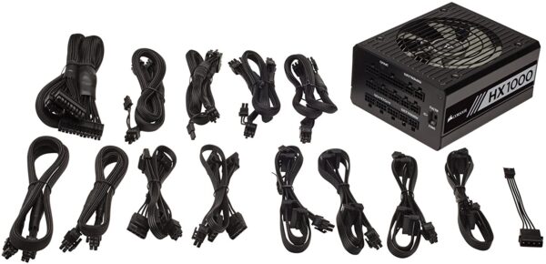 71PlTXzVLHL._AC_SL1500_ Corsair Hx1000 /1000 Watt 80 + Platinum, Fully Modular Power Supply
