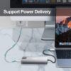 Unitek Y-dk09016 5-in-1 Usb-c Ethernet Hub With Dual Monitor & 60w Pd