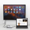 Unitek Y-dk09016 5-in-1 Usb-c Ethernet Hub With Dual Monitor & 60w Pd