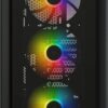 Corsair Icue 4000x Rgb Mid-tower Atx Gaming Case Cc-9011204-ww Black