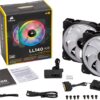 Corsair Co-9050074-ww Ll140140mm Dual Light Loop Rgb Led Pwm Fan-2 Pcs