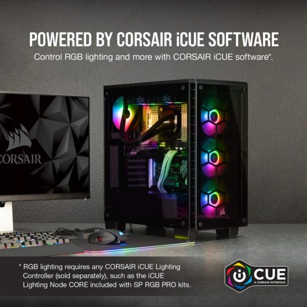 Corsair Co-9050093-ww Icue Sp120 Rgb Pro Performance 120mm Case Fan