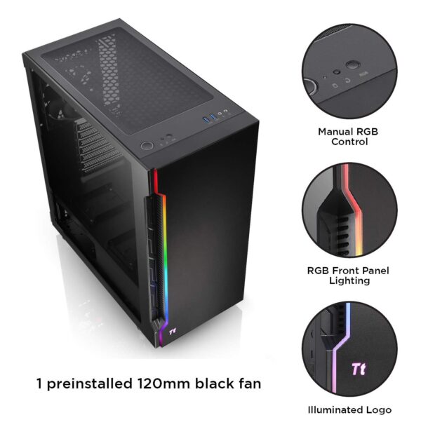 71mxapVEnxL._SL1460_ Thermaltake Gaming Computer Case H200 Tg Rgb Ca-1m3-00m1wn-00