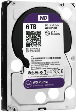 71t6bi2CdOL._AC_SL1500_ Wd Purple 6tb Cctv Hard Disk Drive - 5400 Rpm Sata 6gb/s 64mb Genuine