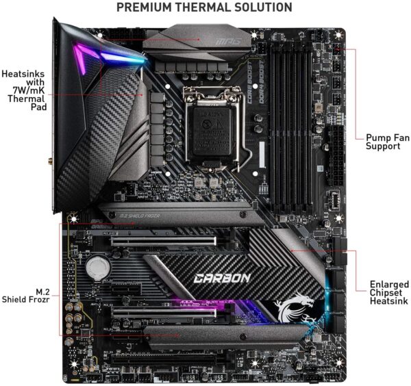 813+pm9YULL._AC_SL1500_ Msi Mpg Z490 Gaming Carbon Wifi Gaming Motherboard Atx 1yr Warranty