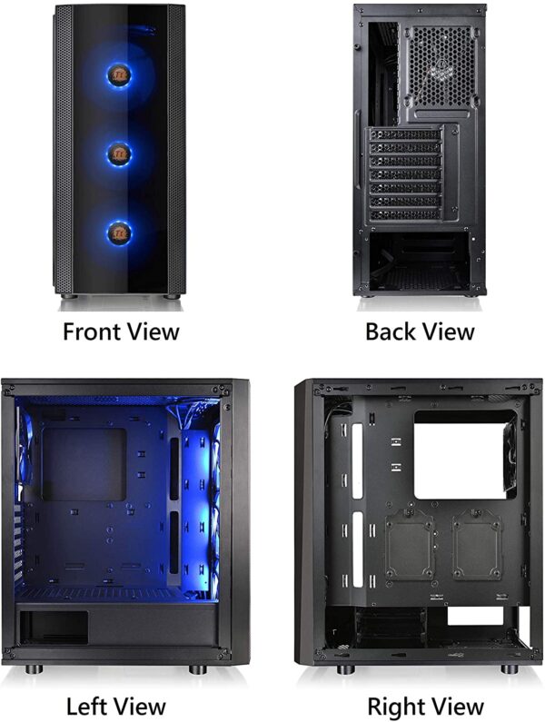 8141HsLB9KL._AC_SL1500_ Thermaltake Versa J25 Tempered Glass Rgb Gaming Case Ca-1l8-00m1wn-01