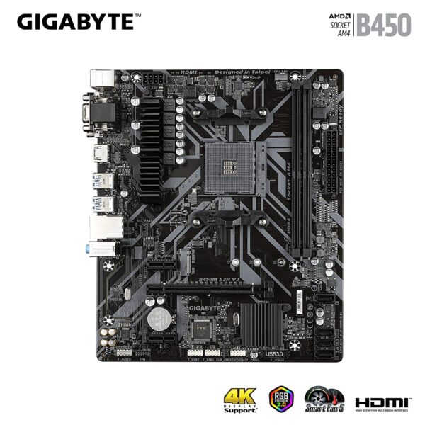 814Rl7T3KuL._SL1500_ Gigabyte Motherbaord Amd B450m S2h V2 With 1 Yr Warranty