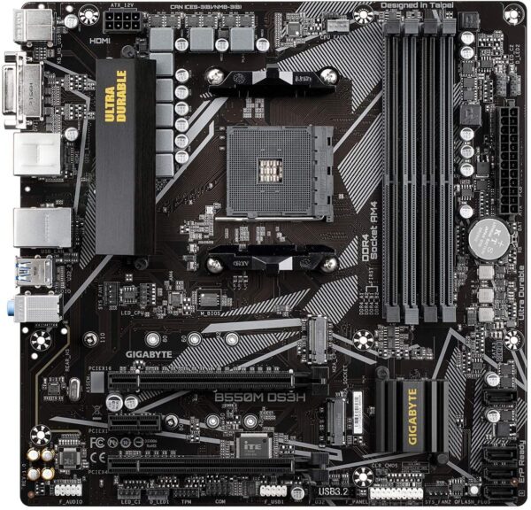 816wY3AdM5L._AC_SL1500_ Gigabyte B550m Ds3h1.1 Ryzen Motherboard With 1yr Warranty