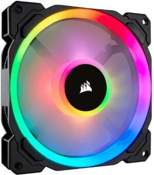 Corsair Co-9050074-ww Ll140140mm Dual Light Loop Rgb Led Pwm Fan-2 Pcs