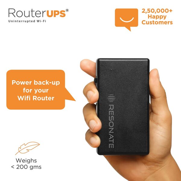 Resonate Mini Ups For Router With 9600 Mah Battery