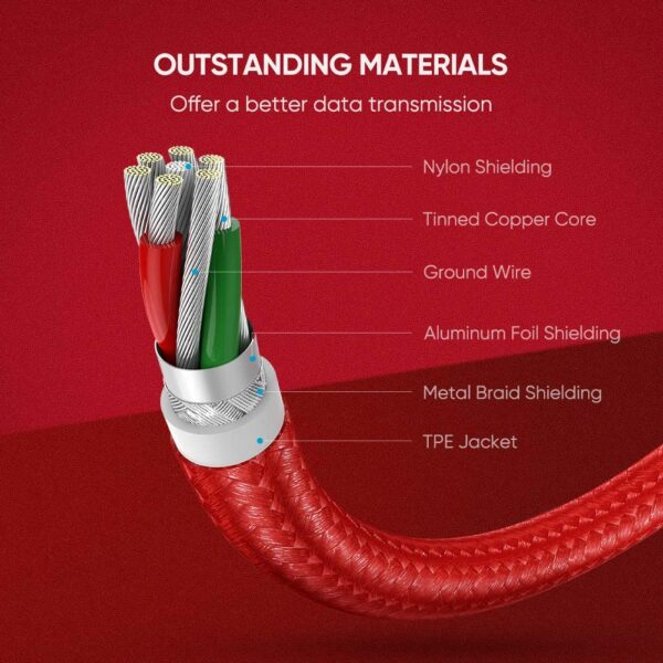 81J+WcChxPL._AC_SL1001_ Ugreen Iphone Charging Cable Apple Mfi Certified Lightning Cord-80635