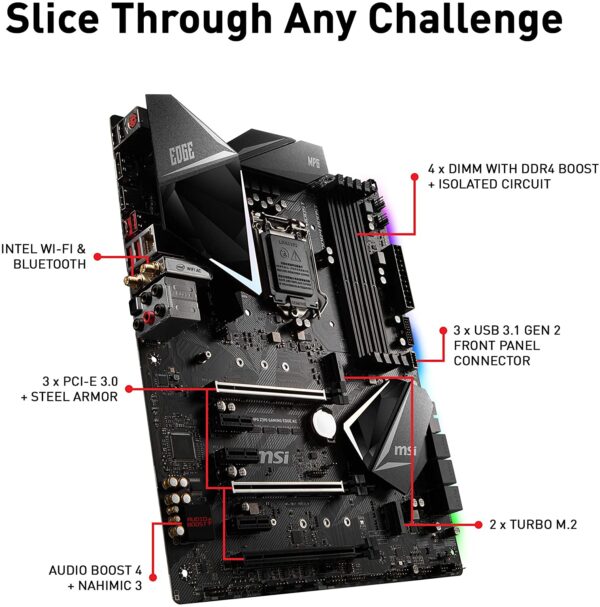 Msi Mpg Z390 Gaming Edge Ac (wi-fi) With 1year Warranty