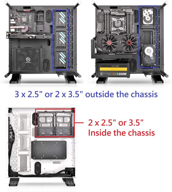 Thermaltake Core P3 Tempered Glass Snow Edition Ca-1g4-00m6wn-05 Case