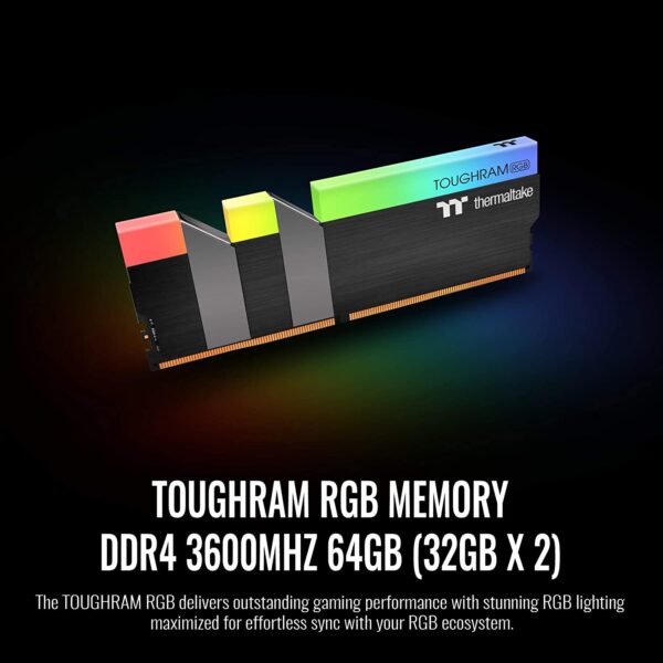 Thermaltake Toughram Rgb Memory Ddr4 3600mhz 64gb (32gb*2)black