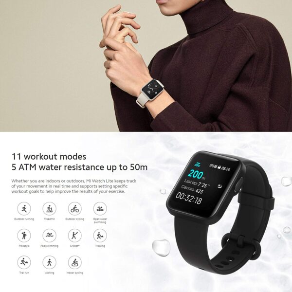 81XnR-A3tOL._AC_SL1500_ Mi Watch Lite Smart Watch With Heart Beat Monitoring Long Battery Lif